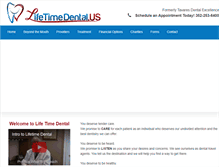 Tablet Screenshot of lifetimedental.us